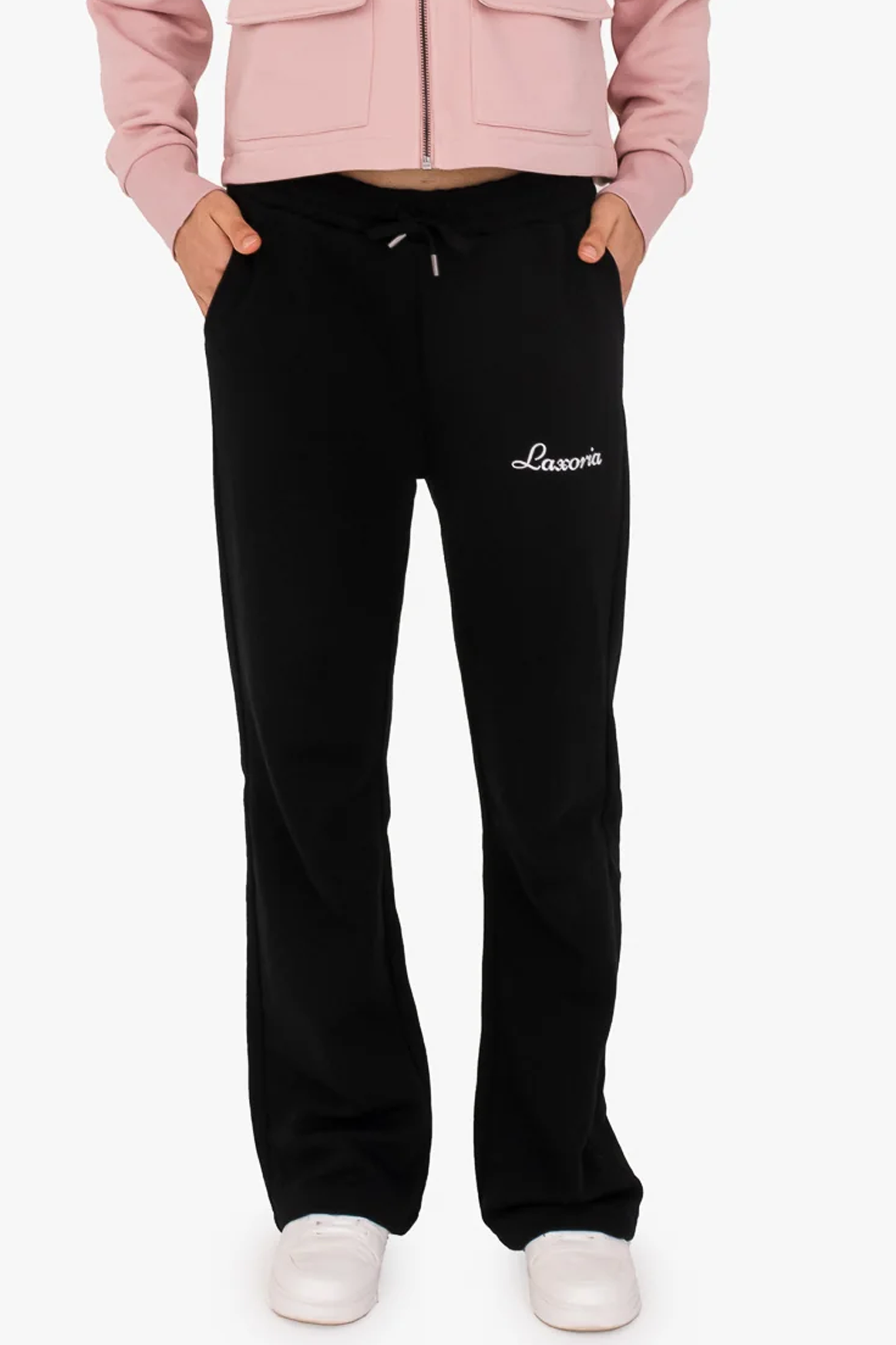 Women's French Terry Loose Jogging Trousers – Relaxed Fit, Sustainably Made - Black