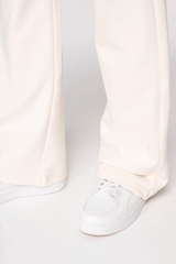 Women's French Terry Loose Jogging Trousers – Relaxed Fit, Sustainably Made - Ivory