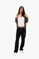 Women's French Terry Full Zip Hoodie – Soft, Sustainable, and Effortlessly Cool - Organic Khaki