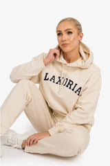 Premium Women's Organic Brushed Cotton Hoodie - Natural Raw