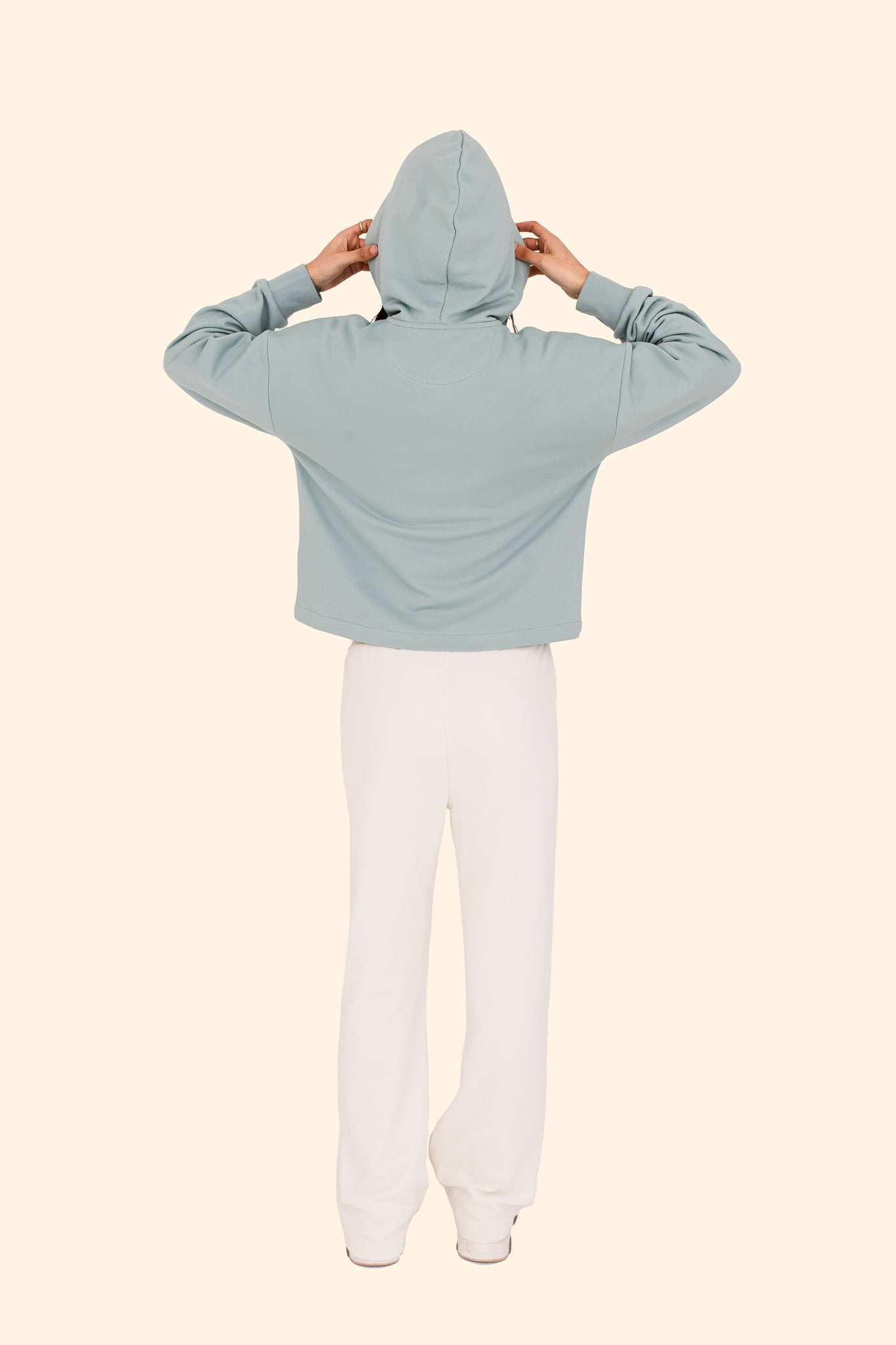 Women's French Terry Full Zip Hoodie – Soft, Sustainable, and Effortlessly Cool - Jade Green