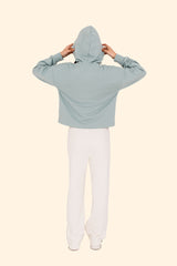 Women's French Terry Full Zip Hoodie – Soft, Sustainable, and Effortlessly Cool - Jade Green