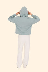 Women's French Terry Full Zip Hoodie – Soft, Sustainable, and Effortlessly Cool - Jade Green