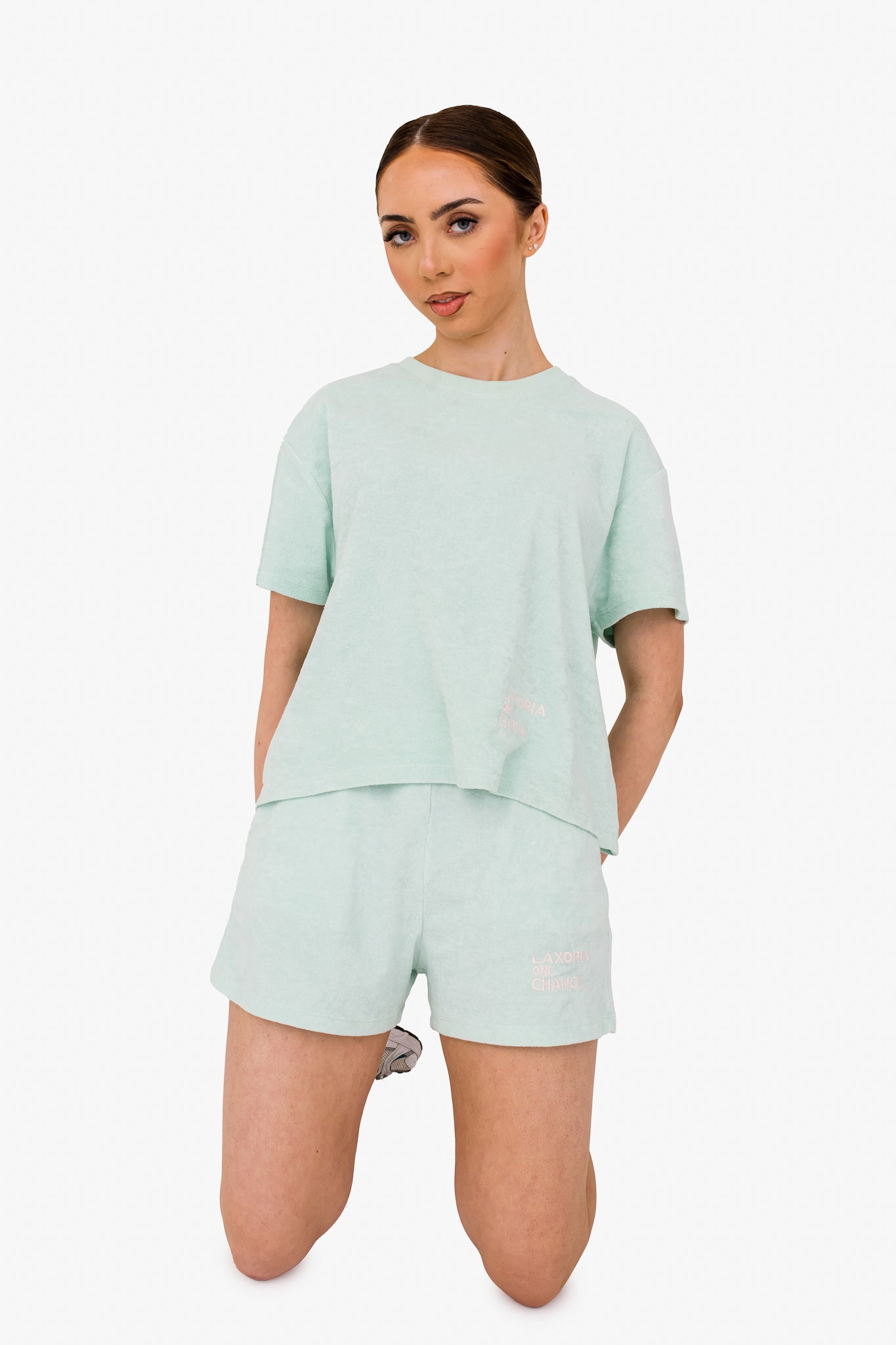 Women's Terry Towel Oversized T-Shirt – Organic Comfort - Brook Green