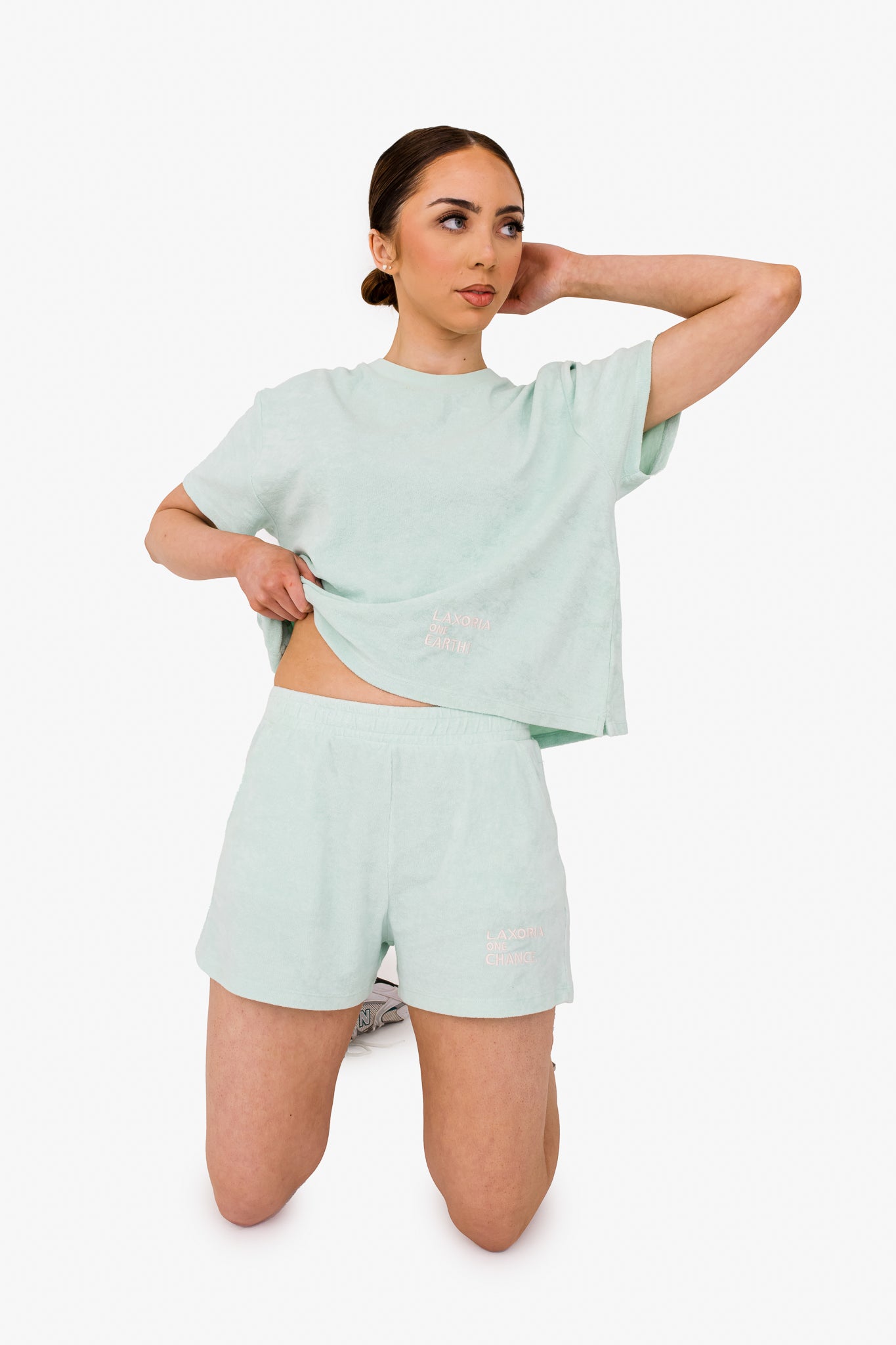 Women's Terry Towel Shorts – Organic Cotton Comfort - Brook Green