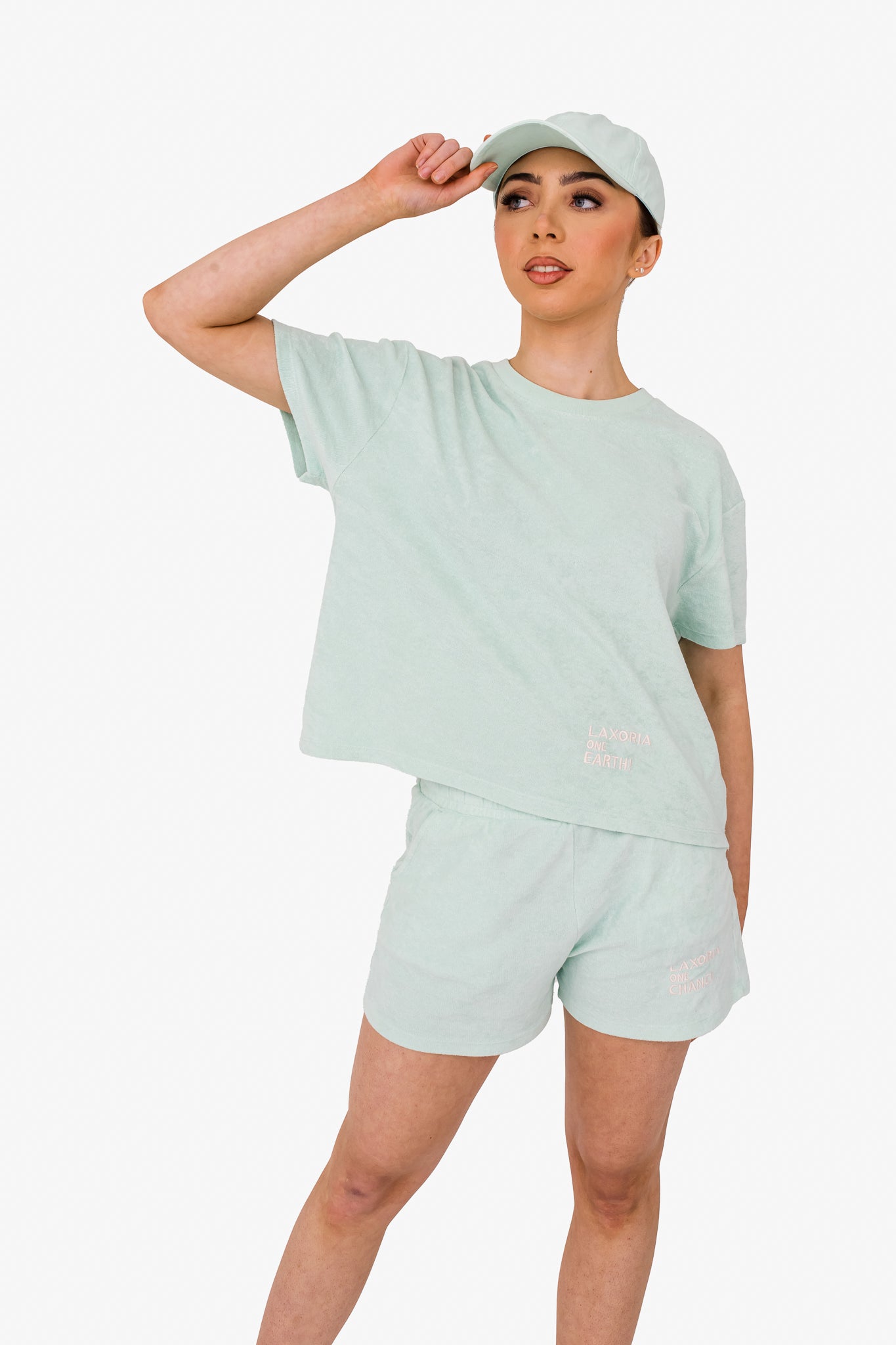 Women's Terry Towel Oversized T-Shirt – Organic Comfort - Brook Green