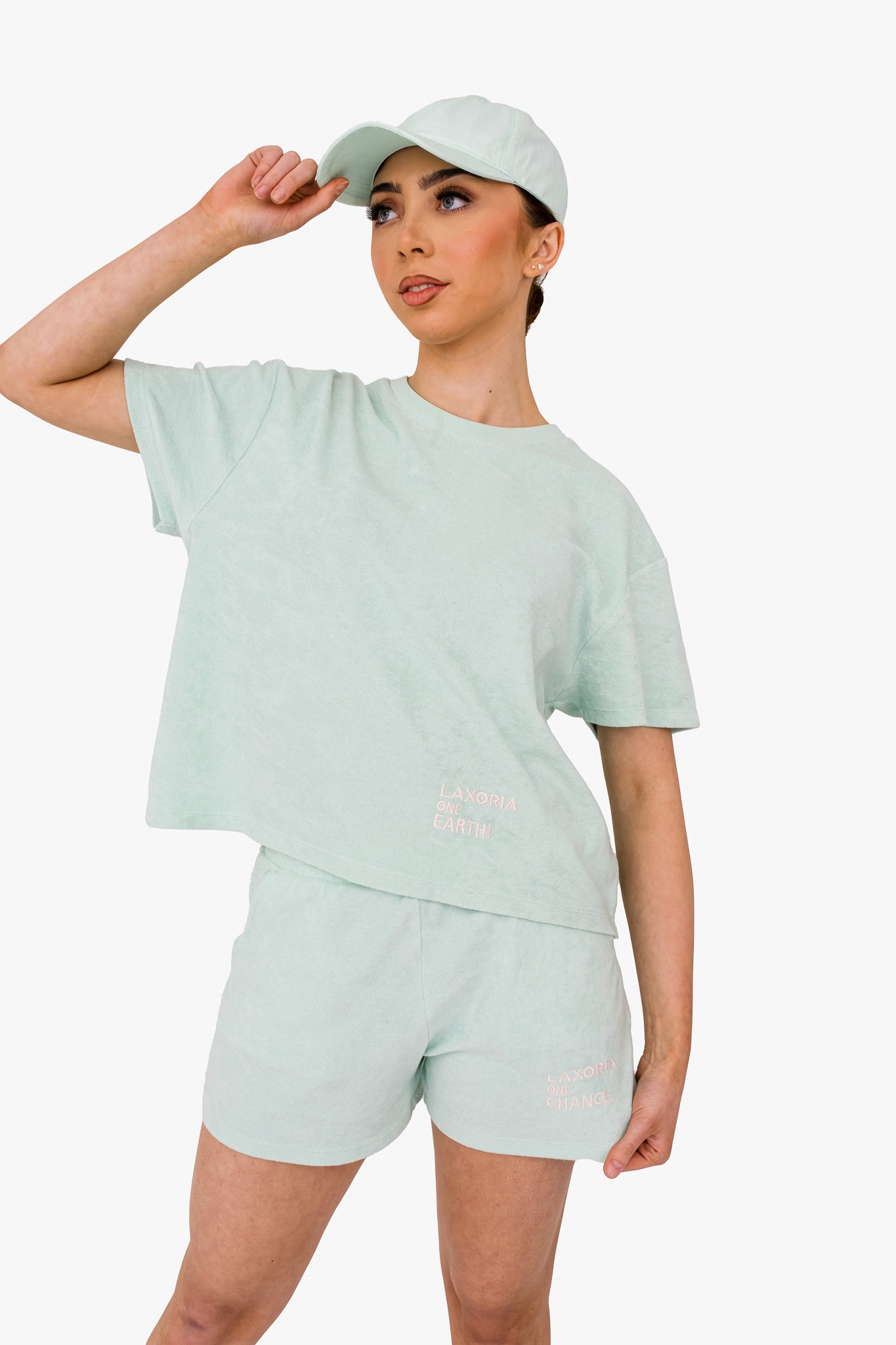 Women's Terry Towel Oversized T-Shirt – Organic Comfort - Brook Green