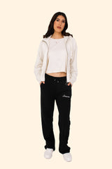 Women's French Terry Full Zip Hoodie – Soft, Sustainable, and Effortlessly Cool - Ivory