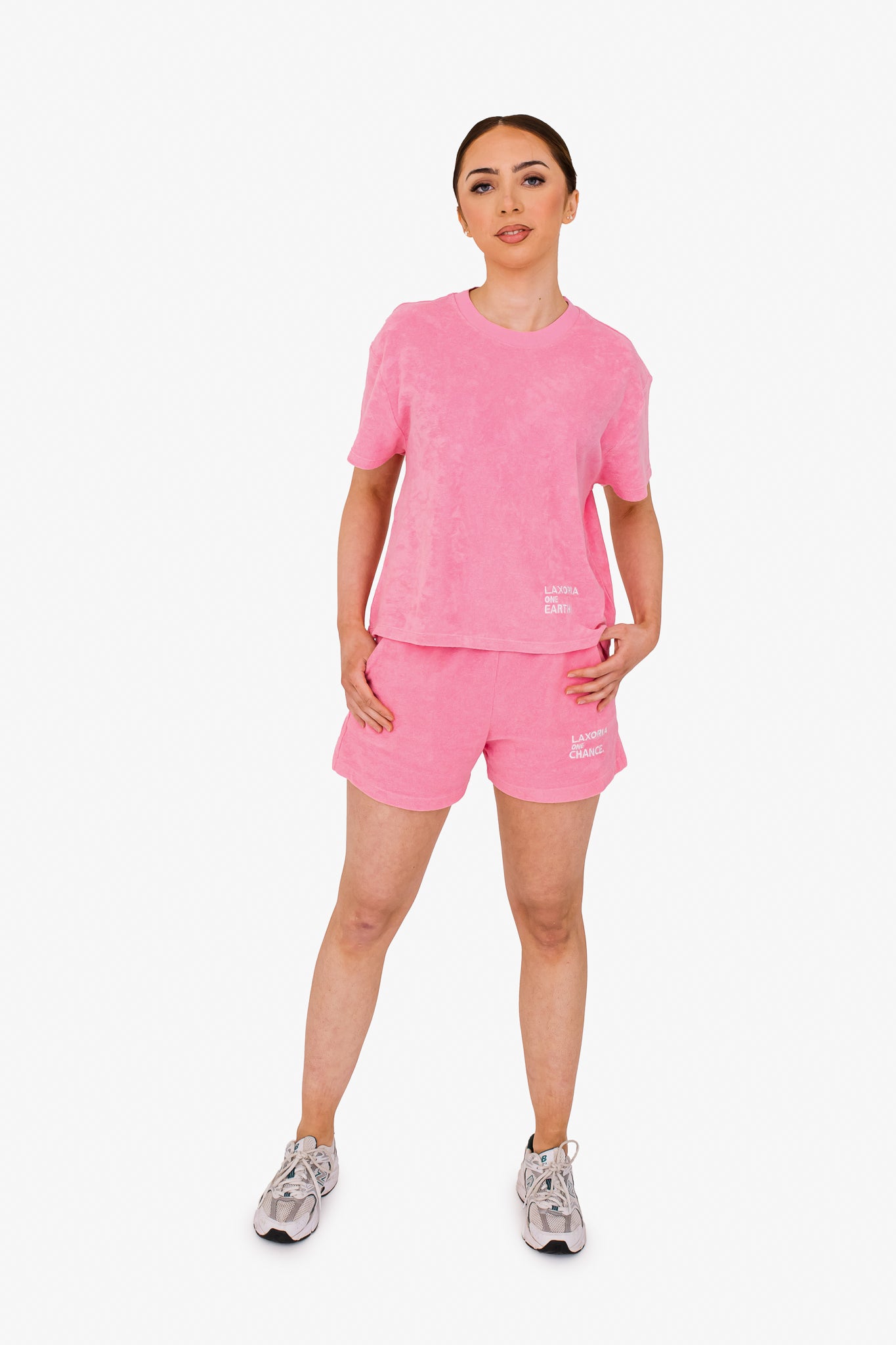 Women's Terry Towel Oversized T-Shirt – Organic Comfort - Candy Rose
