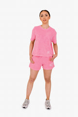 Women's Terry Towel Oversized T-Shirt – Organic Comfort - Candy Rose