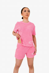 Women's Terry Towel Oversized T-Shirt – Organic Comfort - Candy Rose