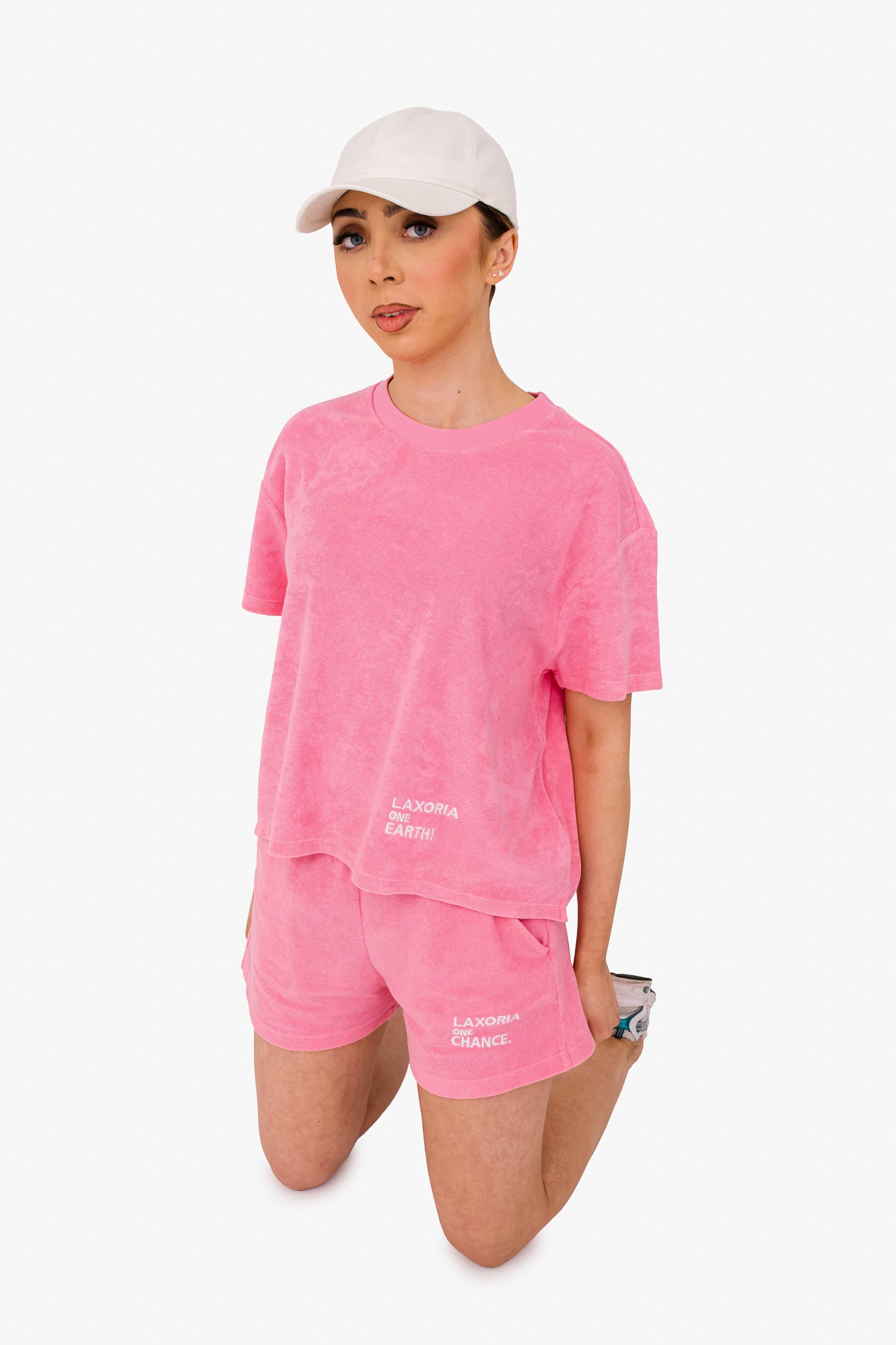 Women's Terry Towel Oversized T-Shirt – Organic Comfort - Candy Rose