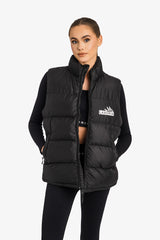 Padded Recycled Puffer Gilet - Black