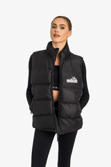 Padded Recycled Puffer Gilet - Black