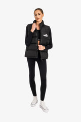 Padded Recycled Puffer Gilet - Black