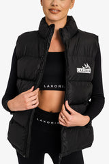 Padded Recycled Puffer Gilet - Black