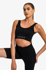 Ribbed Seamless 3D Fit Cycling Short - Black