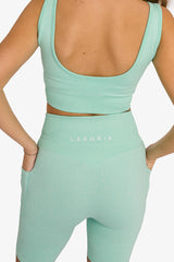 Ribbed Seamless 3D Fit Cycling Short - Peppermint