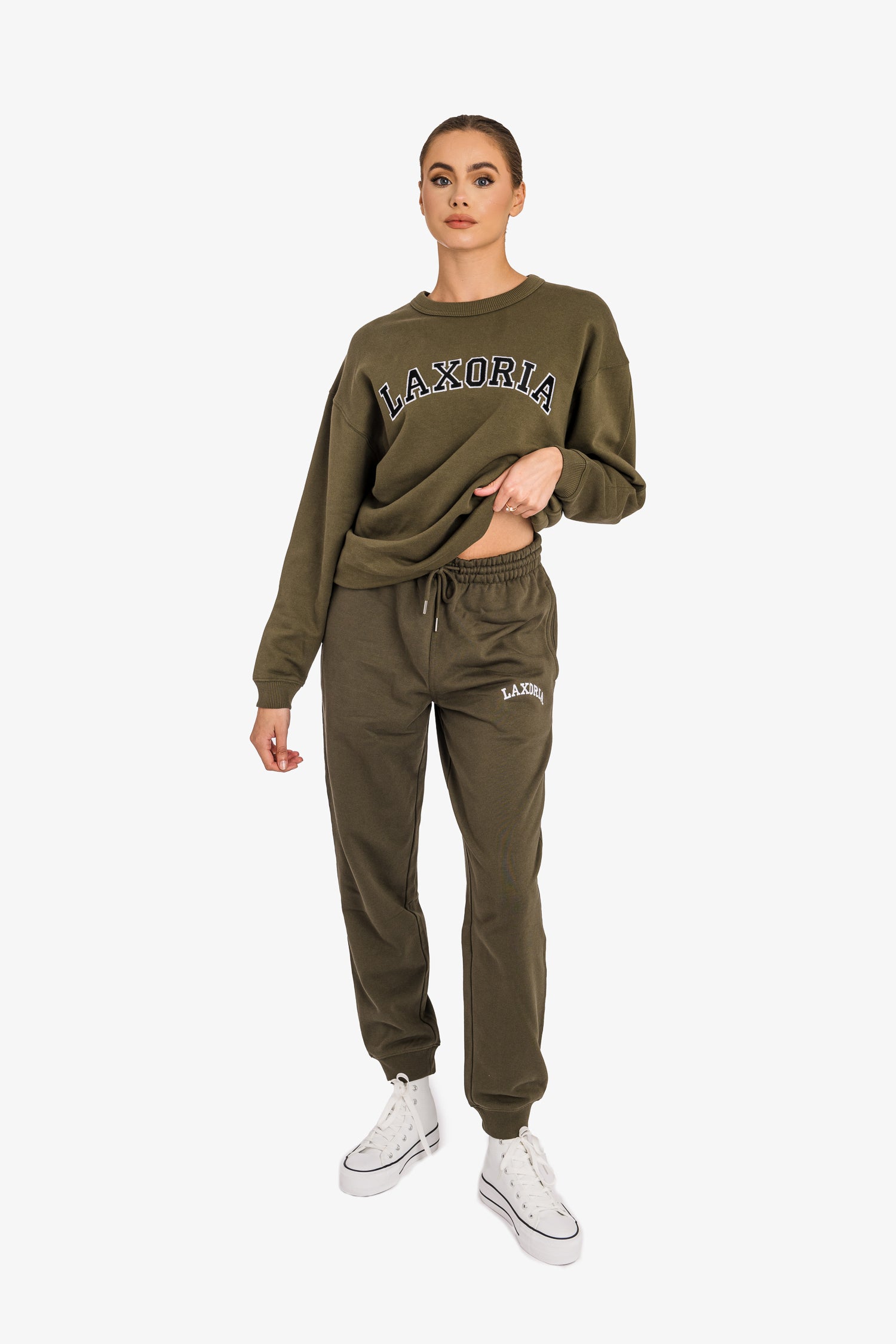 Organic Ringspun Brushed Jogger Pants - Khaki