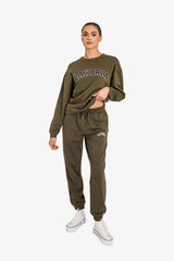 Organic Ringspun Brushed Jogger Pants - Khaki