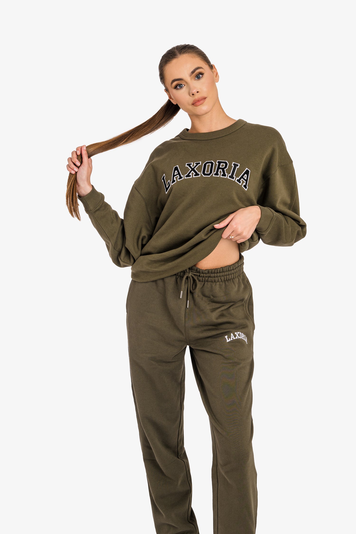 Organic Ringspun Brushed Jogger Pants - Khaki