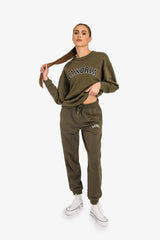 Organic Ringspun Brushed Jogger Pants - Khaki