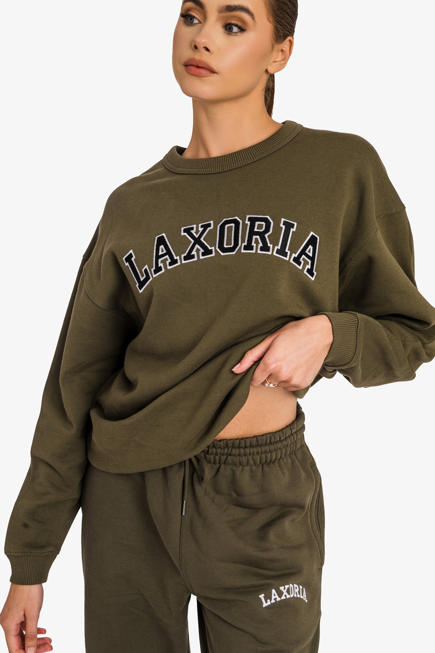 Organic Ringspun Brushed Jogger Pants - Khaki