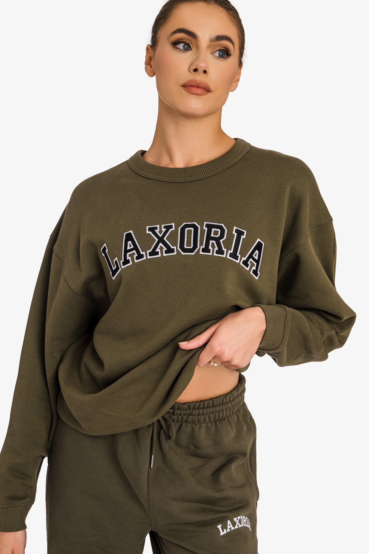 Organic Ringspun Brushed Jogger Pants - Khaki