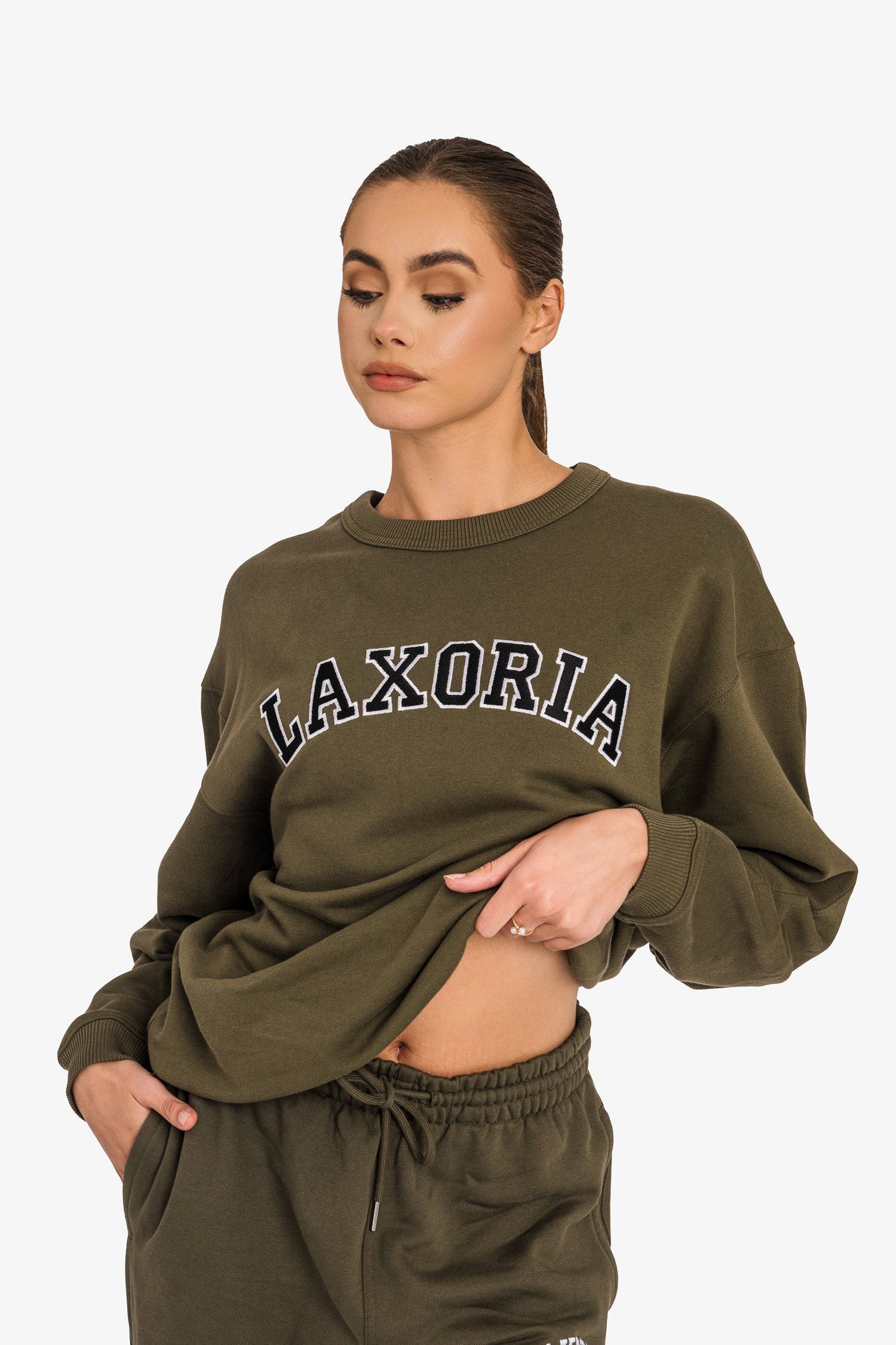 Organic Ringspun Brushed Jogger Pants - Khaki