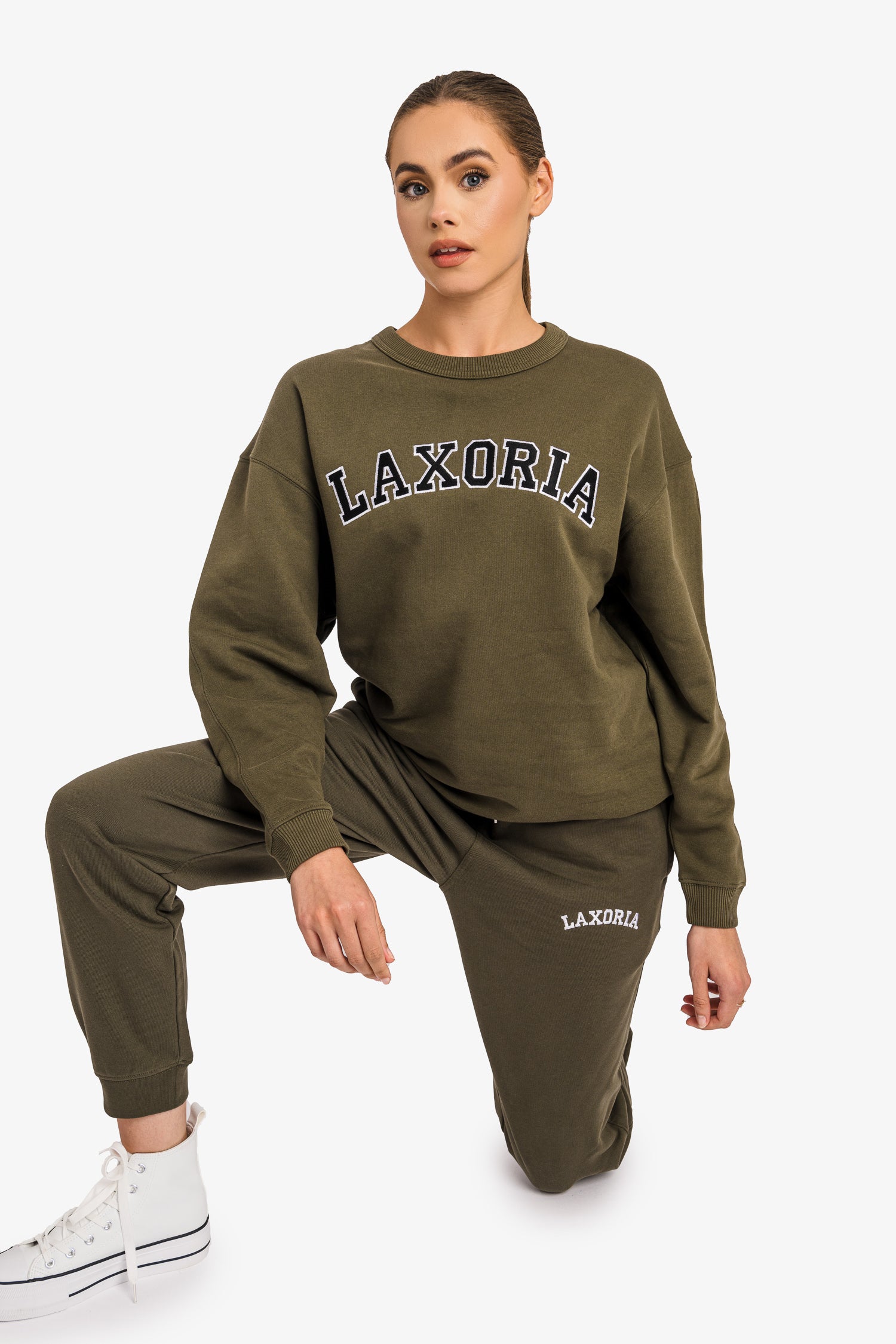 Organic Ringspun Brushed Jogger Pants - Khaki