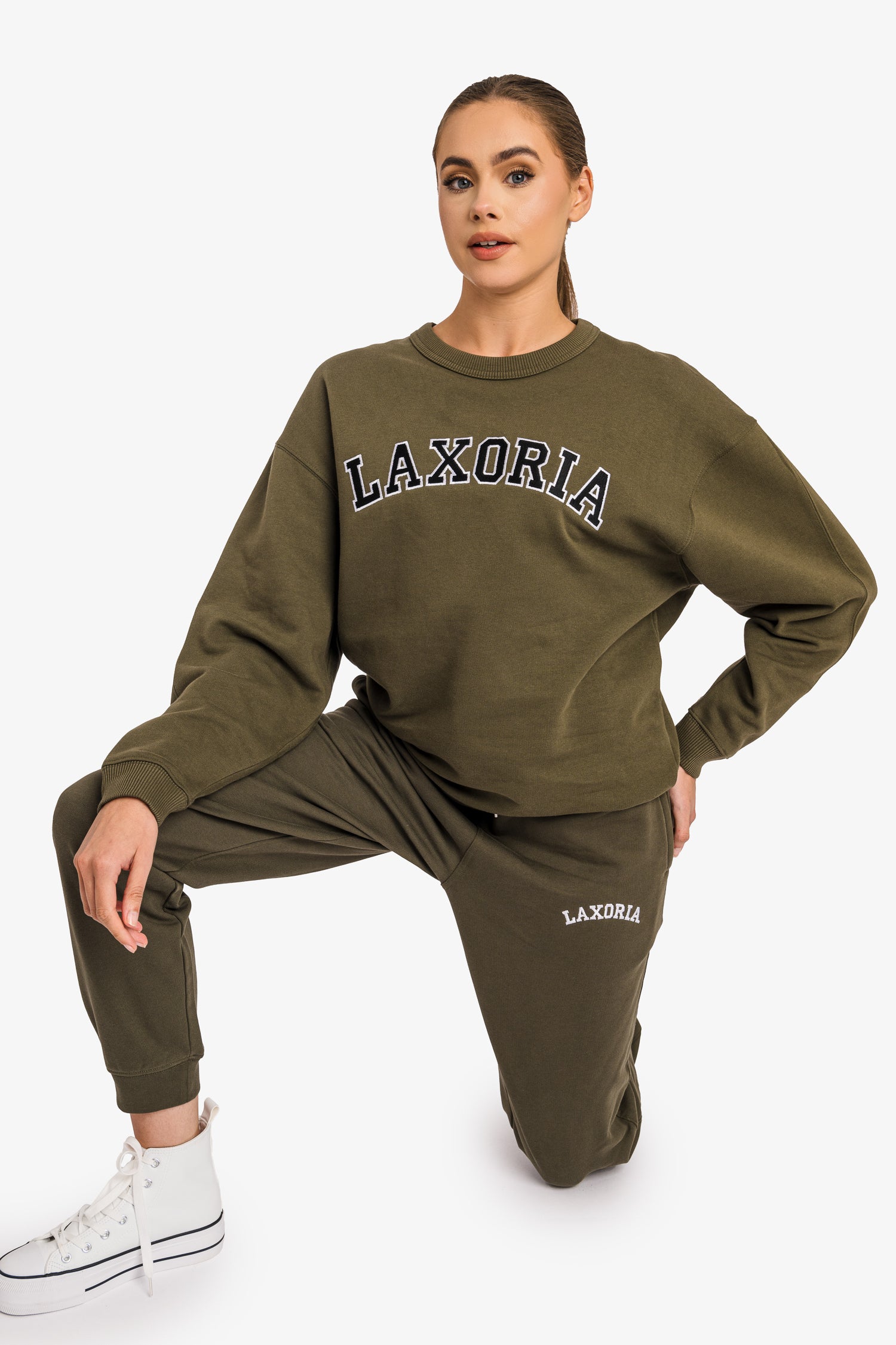 Organic Ringspun Brushed Jogger Pants - Khaki