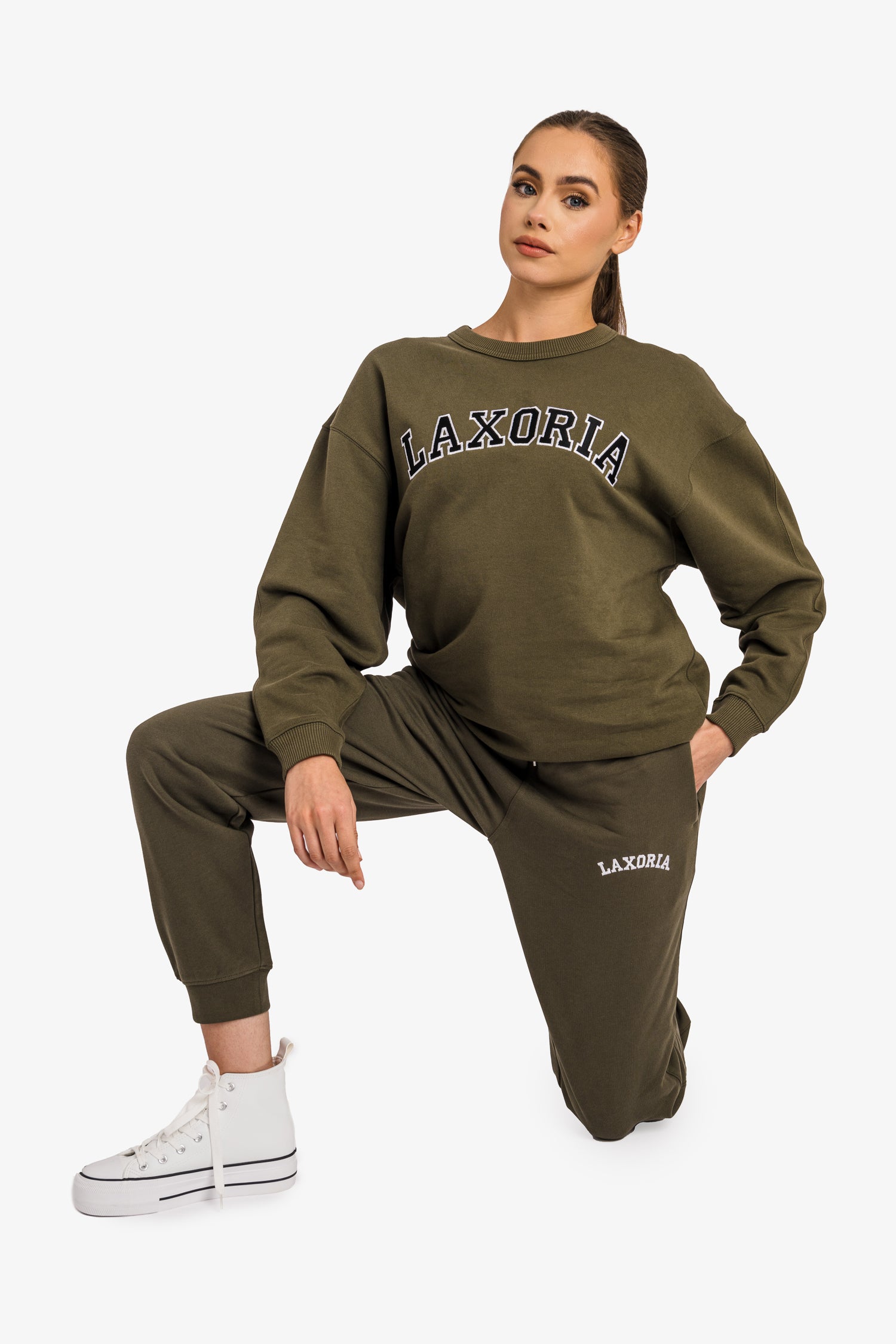 Organic Ringspun Brushed Jogger Pants - Khaki