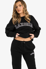 Women's Organic Combed Ringspon Cotton Sweatshirt - Black