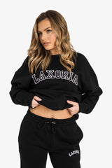 Women's Organic Combed Ringspon Cotton Sweatshirt - Black