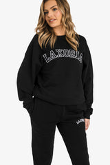 Women's Organic Combed Ringspon Cotton Sweatshirt - Black