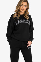 Women's Organic Combed Ringspon Cotton Sweatshirt - Black