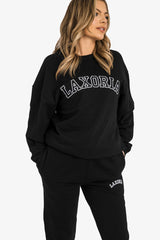 Women's Organic Combed Ringspon Cotton Sweatshirt - Black