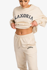 Organic Ringspun Brushed Jogger Pants - Natural Raw