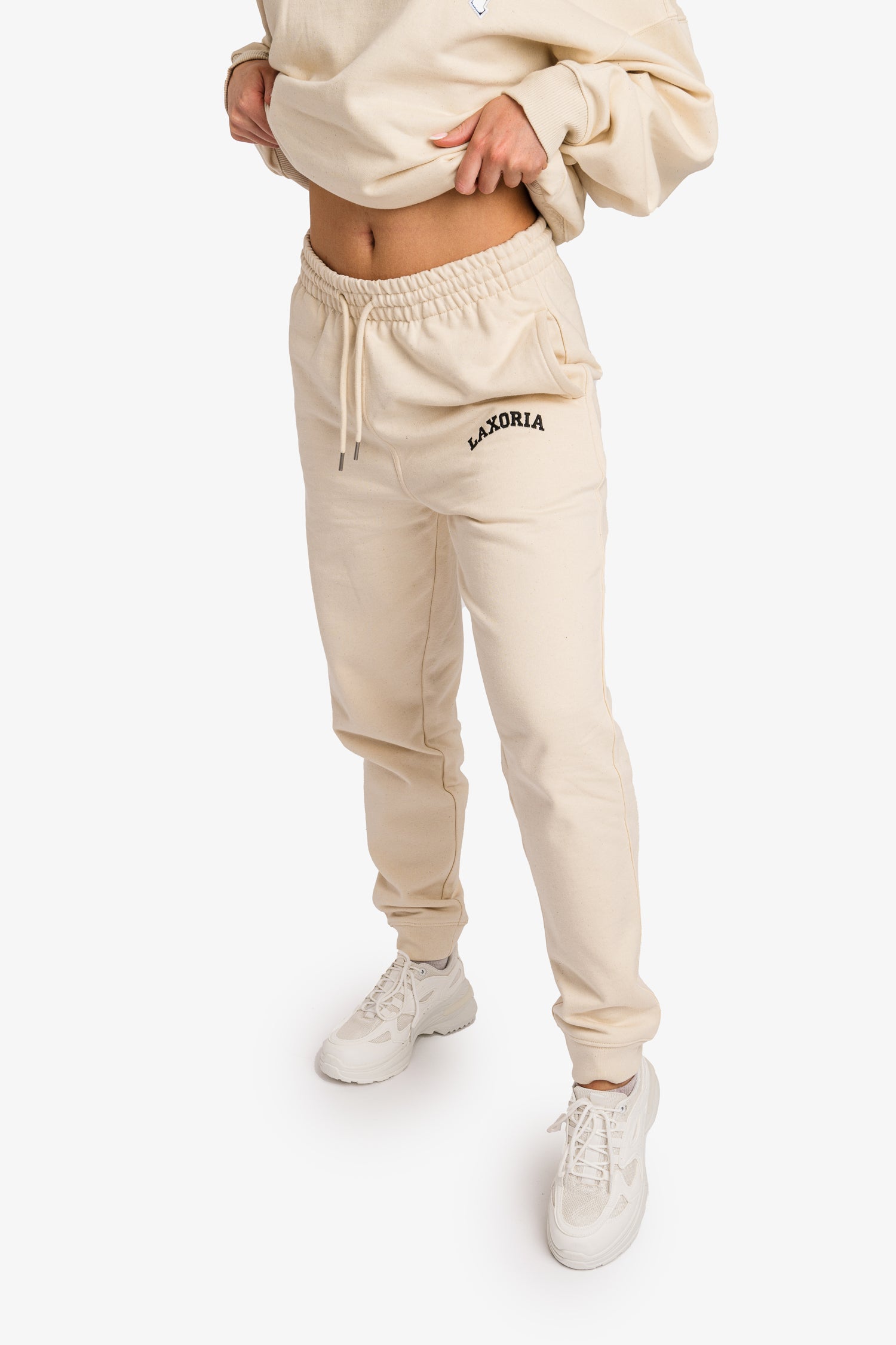 Organic Ringspun Brushed Jogger Pants - Natural Raw