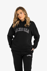 Premium Women's Organic Brushed Cotton Hoodie  - Black