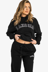 Premium Women's Organic Brushed Cotton Hoodie  - Black