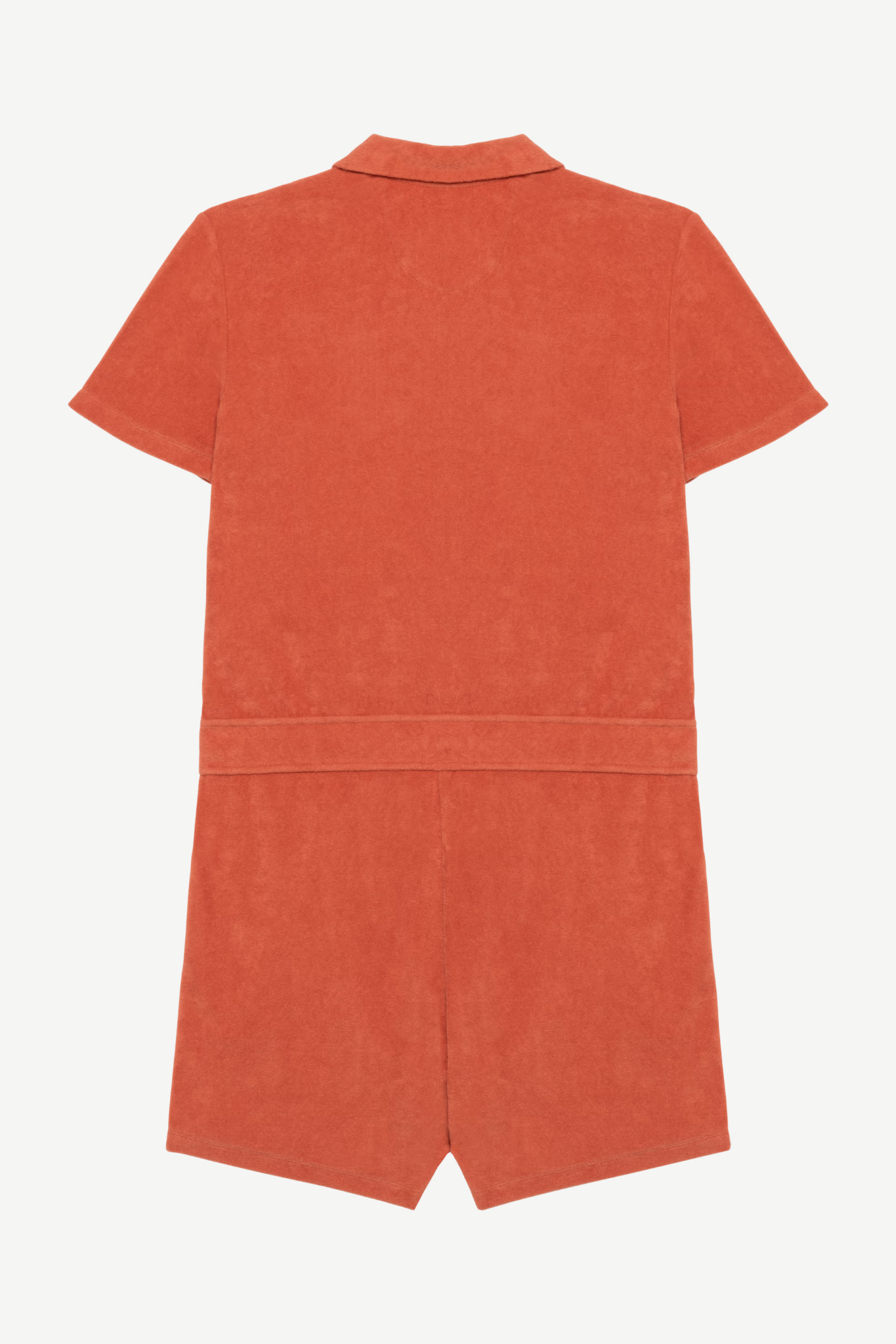 Women's Terry Towel Zipped Jumpsuit – Organic Cotton & Recycled Blend - Pomelo