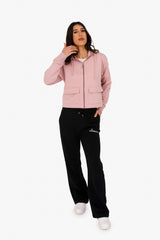 Ladies’ French Terry Full Zip Hoodie – Soft, Sustainable, and Effortlessly Cool - Petal Rose