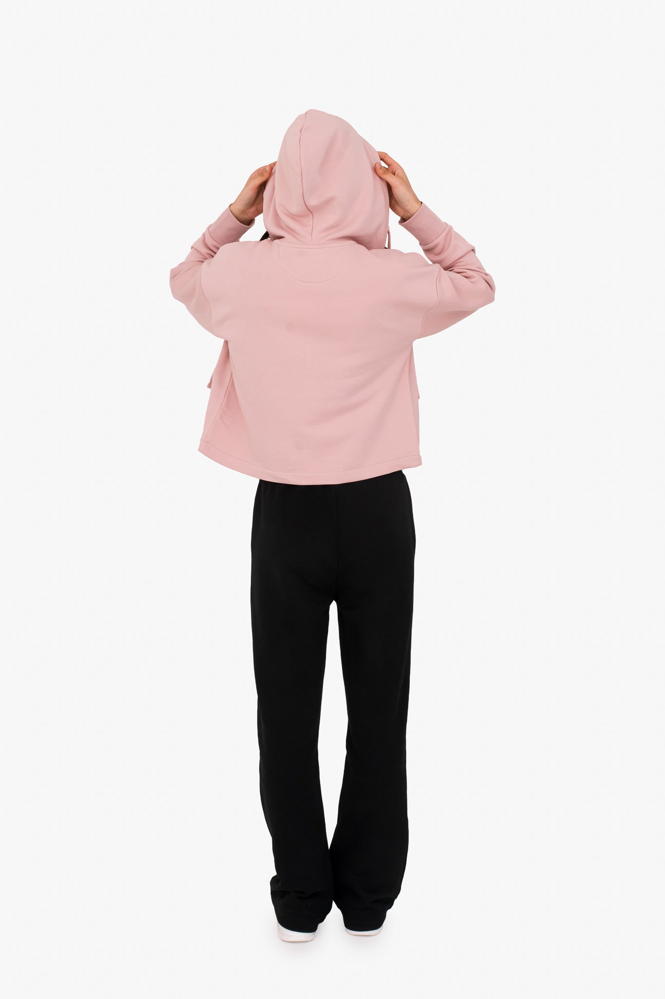 Women's French Terry Full Zip Hoodie – Soft, Sustainable, and Effortlessly Cool - Petal Rose