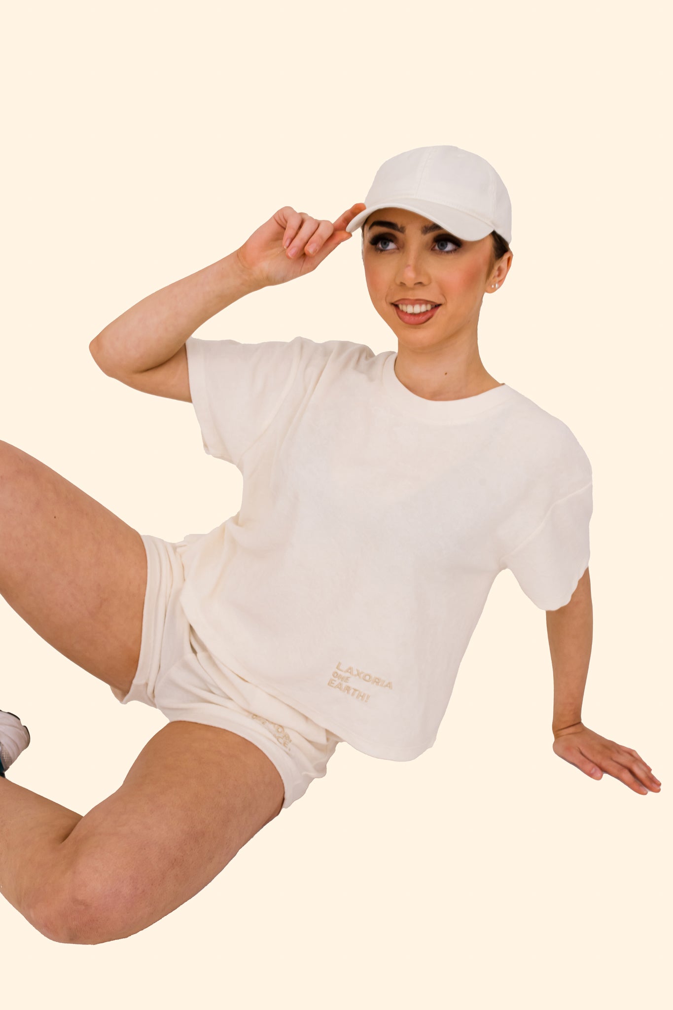 Women's Terry Towel Shorts – Organic Cotton Comfort - Ivory