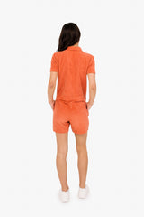 Women's Terry Towel Zipped Jumpsuit – Organic Cotton & Recycled Blend - Pomelo