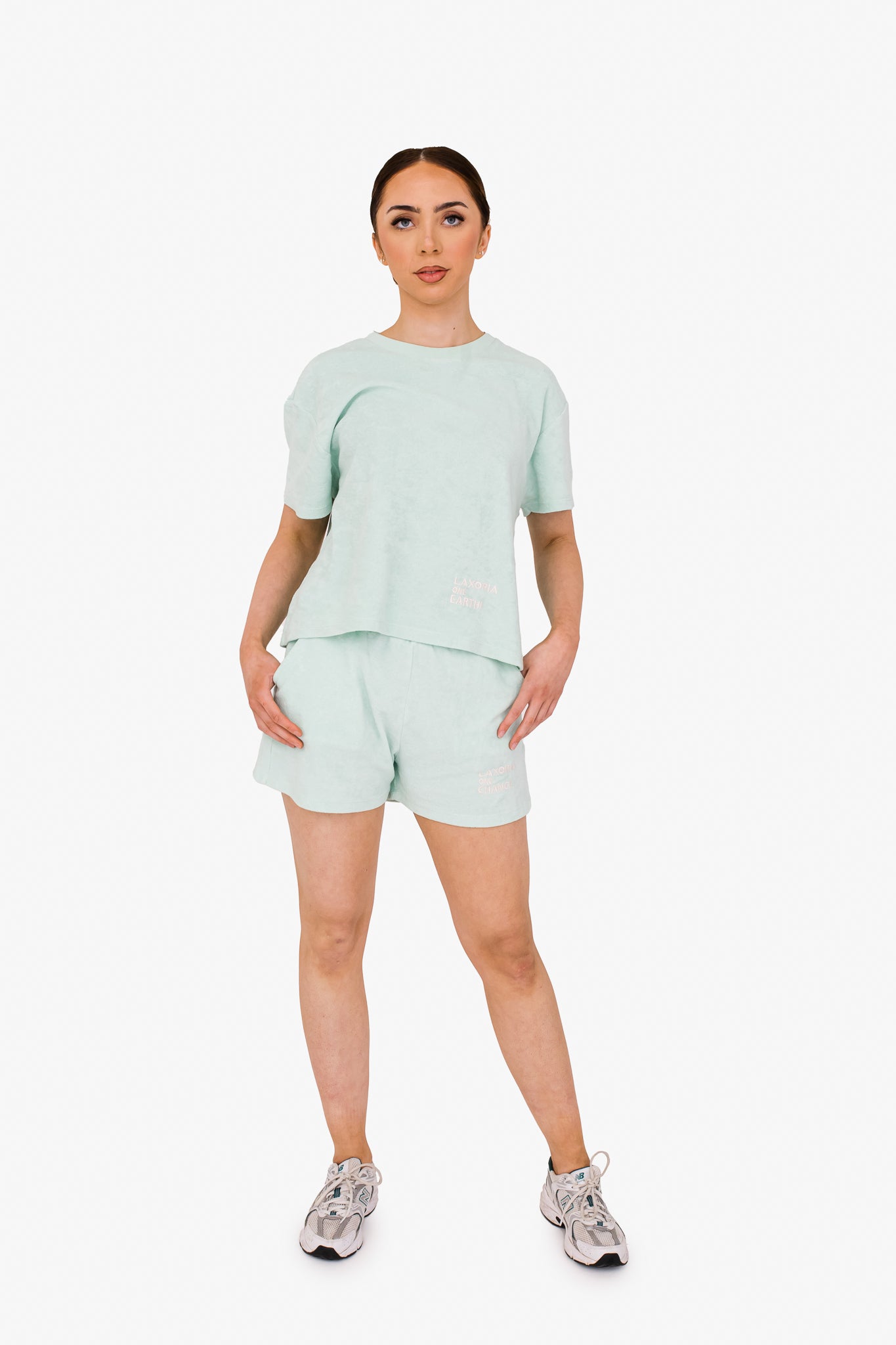 Women's Terry Towel Shorts – Organic Cotton Comfort - Brook Green