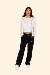 Ladies’ French Terry Full Zip Hoodie – Soft, Sustainable, and Effortlessly Cool - Ivory