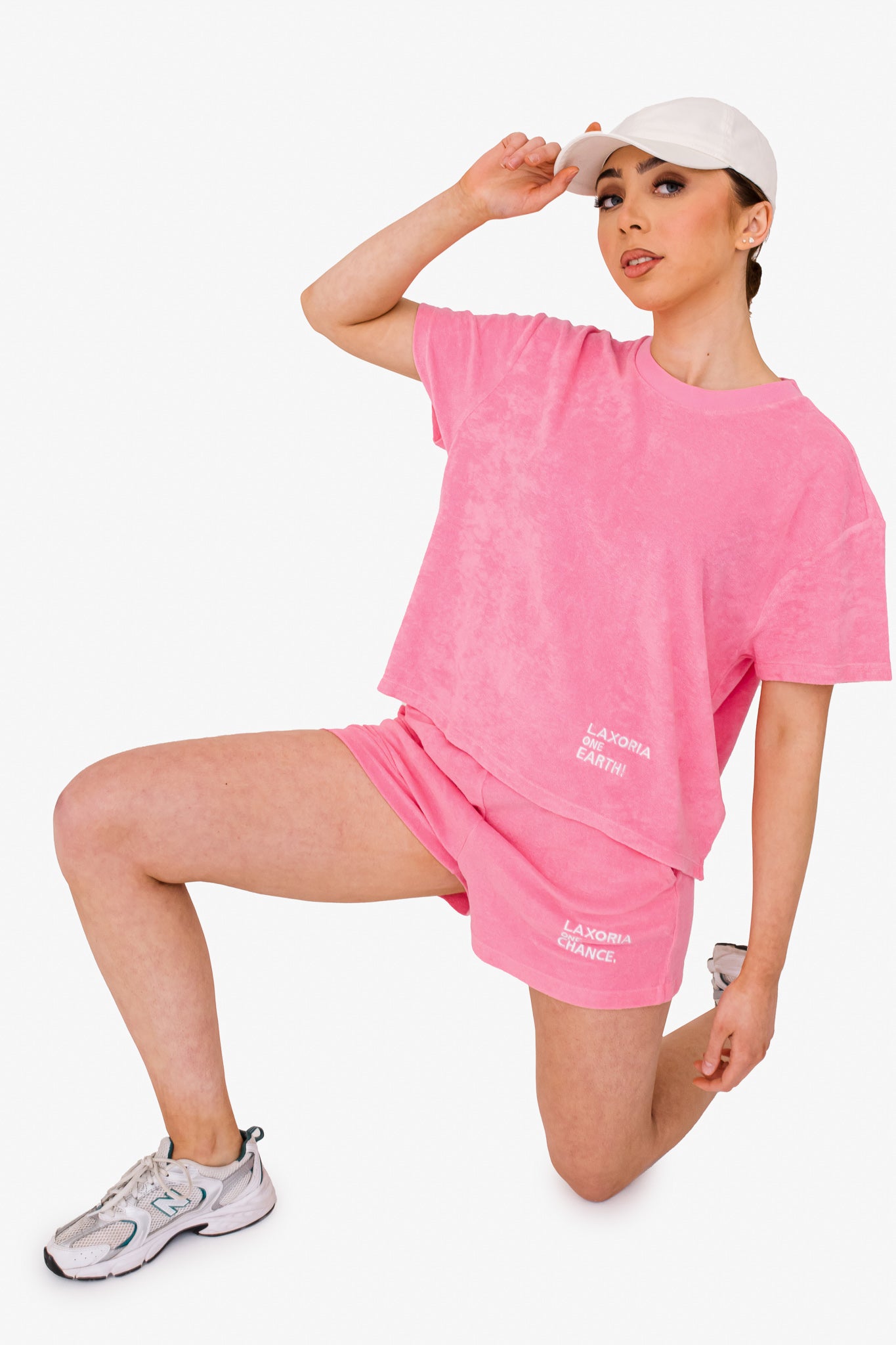 Women's Terry Towel Oversized T-Shirt – Organic Comfort - Candy Rose