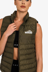 Astra Elevate Women’s Fitted Recycled Body Warmer - Khaki